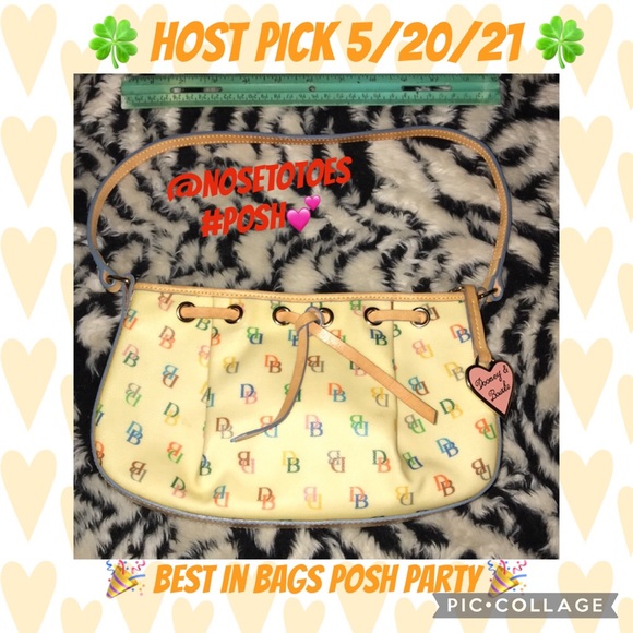 Dooney & Bourke Rainbow 🌈 signature Cream handbag with Rainbow zipper - Picture 1 of 7